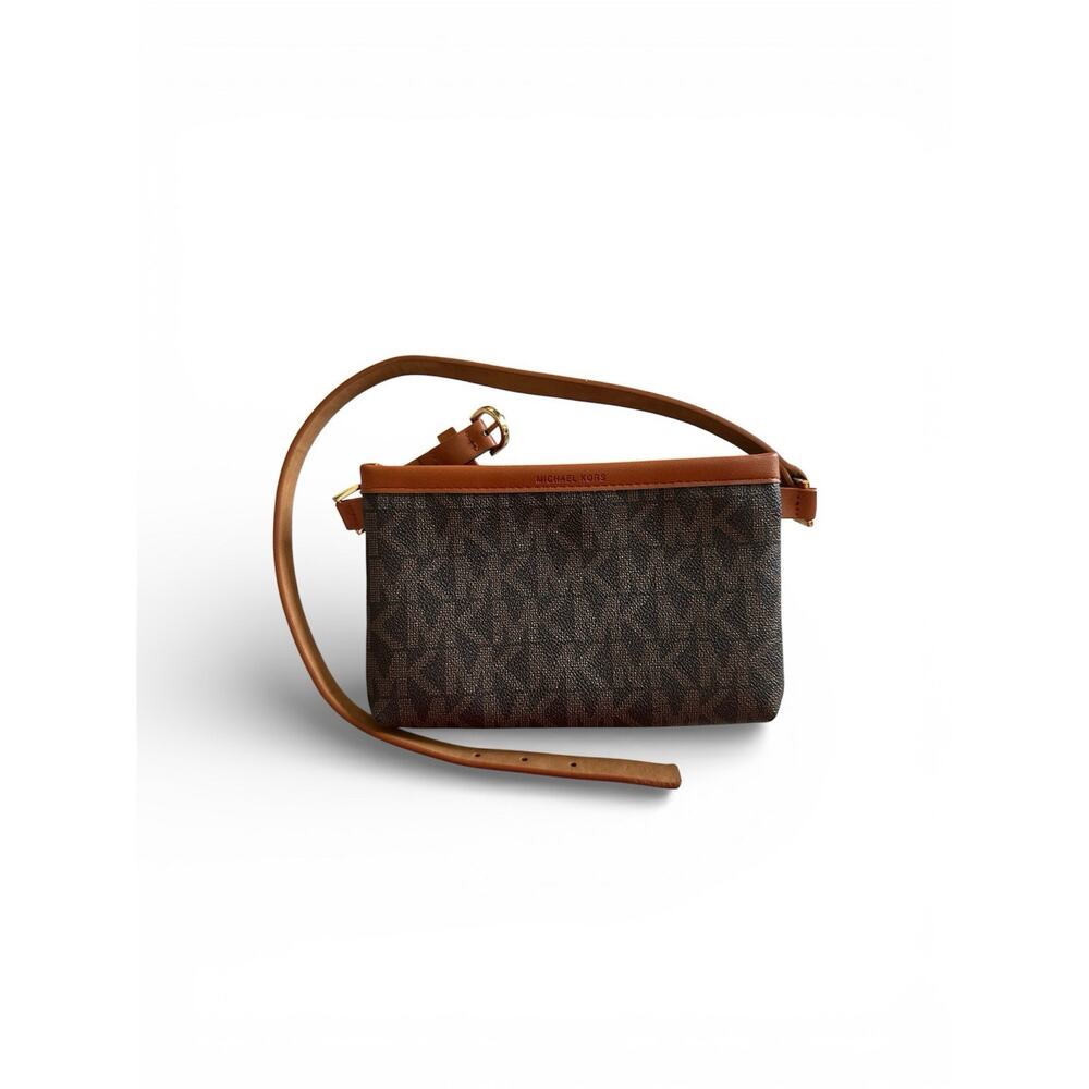 Michael Kors Brown‎ MK Waist Purse Fanny Pack Belt Bag